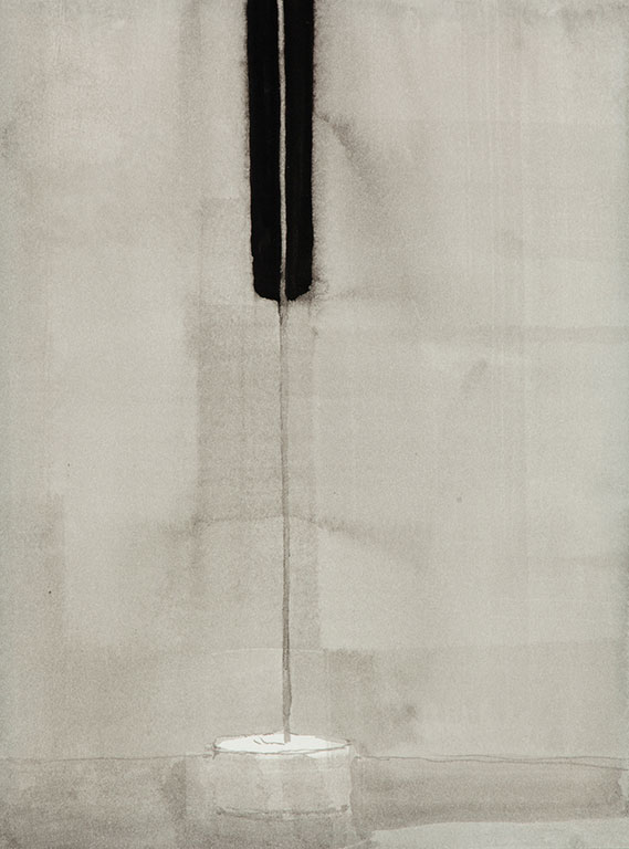 Knife II, 2011, ink on paper, 38 x 32cm